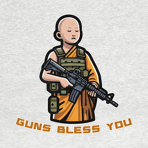 Gun Bless You by Rawlifegraphic